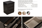 Rugby Leather King Size Bedroom Set | Luxury Upholstered Storage Bed with Wardrobe & Dressing Table | Premium MDF Wood