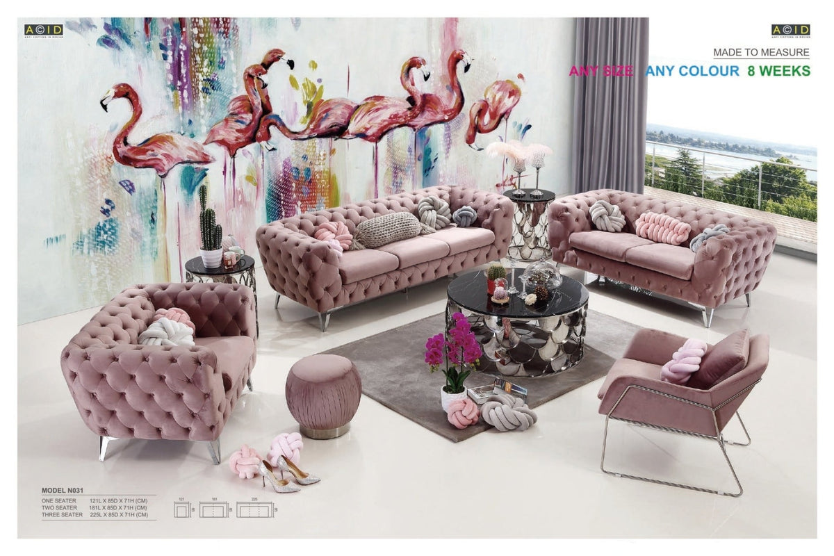 Luxury 2 Seater & 3 Seater Sofa Set | Modern Fabric Living Room Sofa | Premium MDF Wood Frame