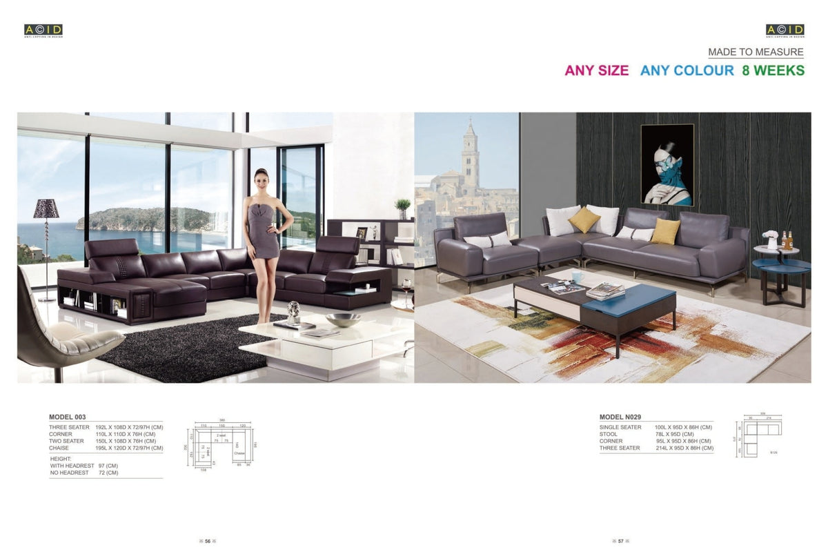 Luxury Fabric Sofa Set | 1, 2 & 3 Seater, Corner & Chaise Sofa Collection | Premium MDF Wood Frame