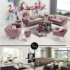 Luxury 2 Seater & 3 Seater Sofa Set | Modern Fabric Living Room Sofa | Premium MDF Wood Frame