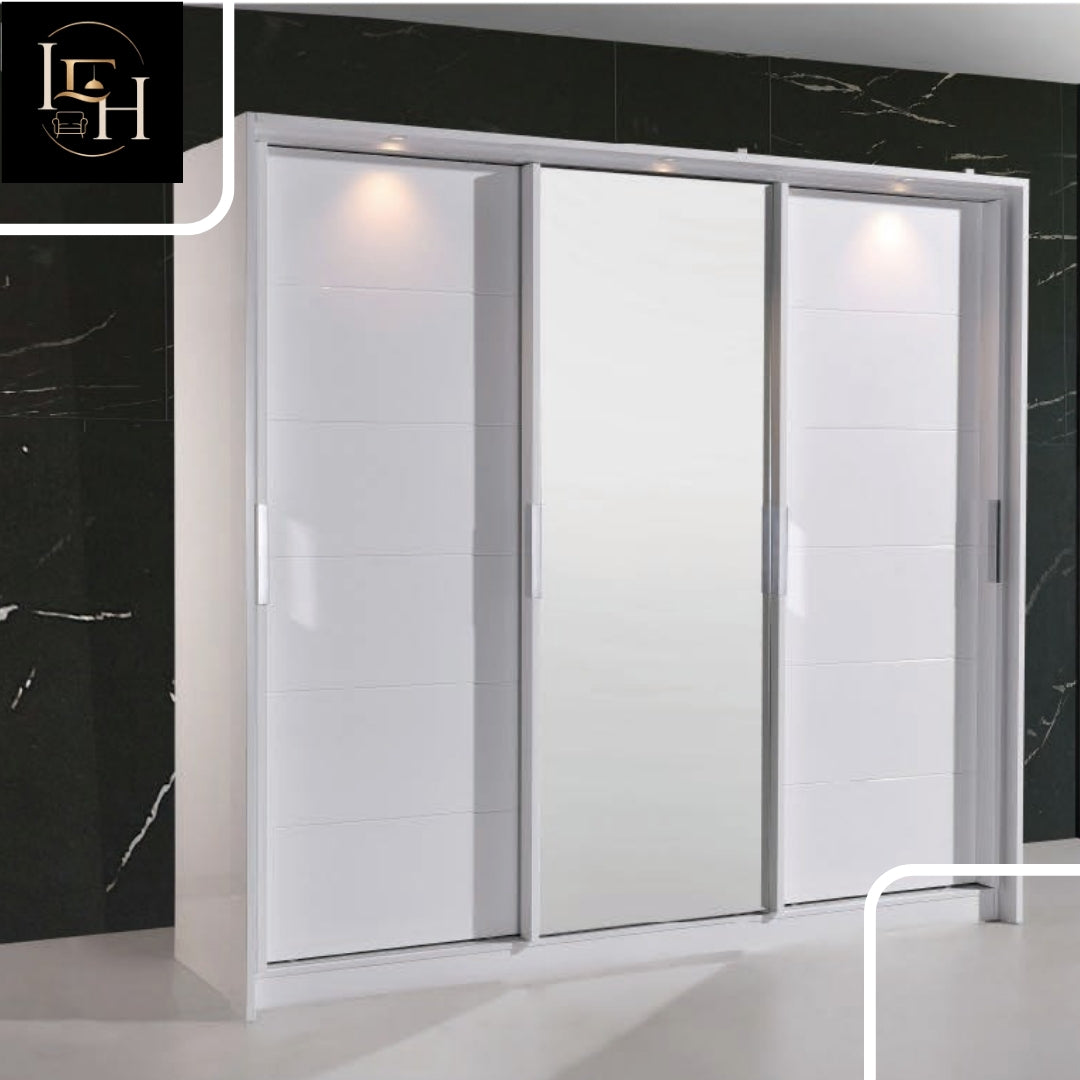 Modern MDF Wood Wardrobe Collection | 5 Door, 10 Door & L-Shaped Soft Closing Wardrobes