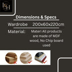 Modern MDF Wood Wardrobe Collection | 5 Door, 10 Door & L-Shaped Soft Closing Wardrobes