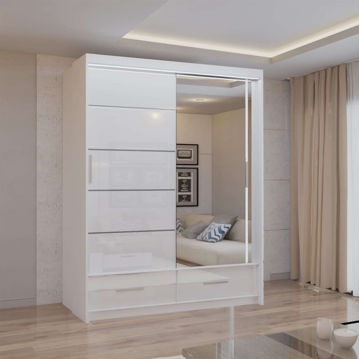 Sliding Wardrobes UK | Modern Mirrored & Wooden Sliding Door Wardrobes | Multiple Sizes & Colours