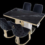 Louis Dining Table Set | Modern Luxury Dining Table & Chairs | UK Furniture