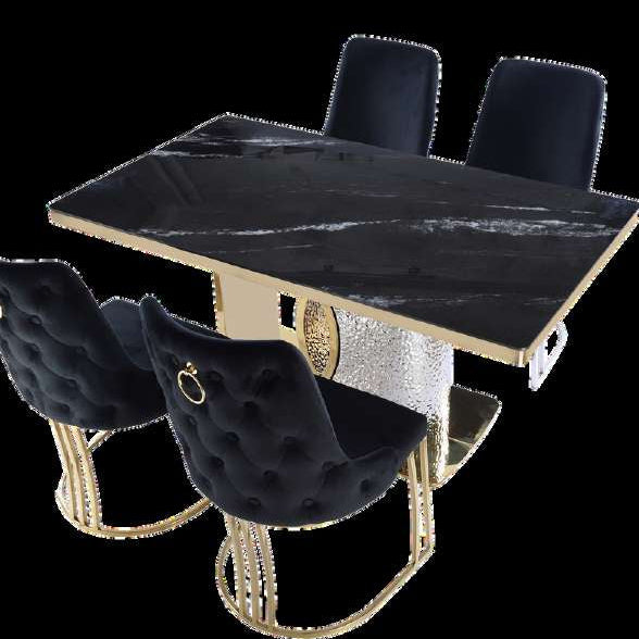 Louis Dining Table Set | Modern Luxury Dining Table & Chairs | UK Furniture
