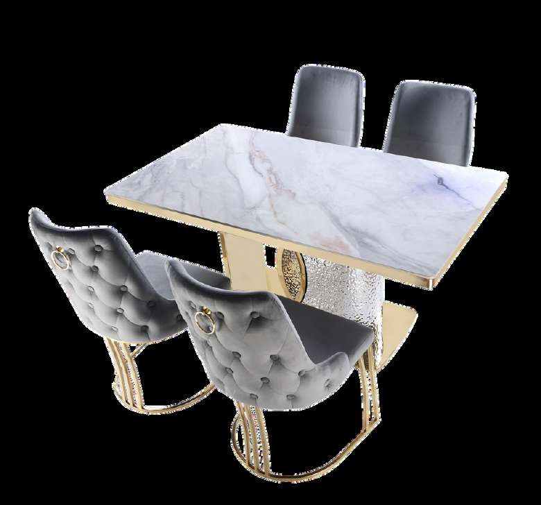 Louis Dining Table Set | Modern Luxury Dining Table & Chairs | UK Furniture