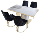 Louis Dining Table Set | Modern Luxury Dining Table & Chairs | UK Furniture