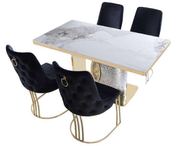 Louis Dining Table Set | Modern Luxury Dining Table & Chairs | UK Furniture