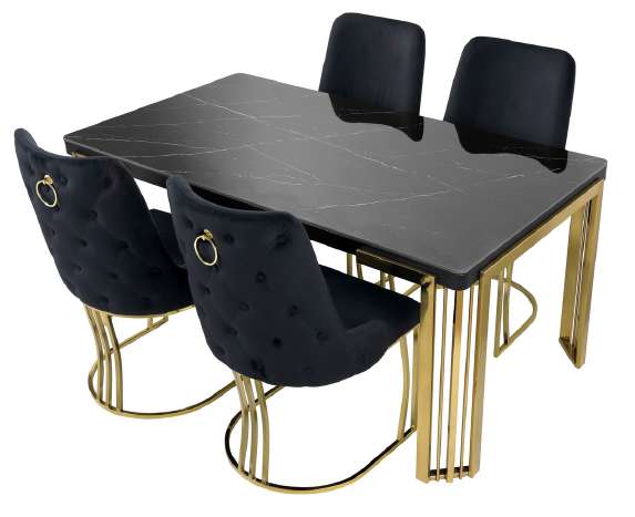 Louis Dining Table Set | Modern Luxury Dining Table & Chairs | UK Furniture