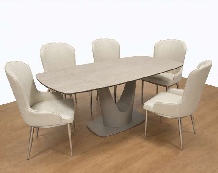 Tina Dining Table Set | Modern Dining Table & Chairs | Luxury Dining Furniture UK