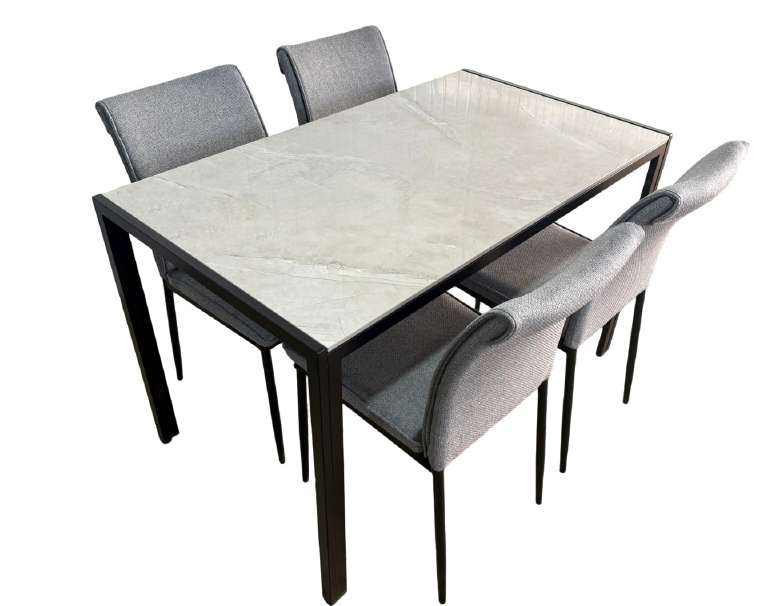 Ruby Dining Table Set | Modern Luxury Dining Table & Chairs | Dining Furniture UK