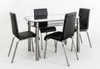 Budget Dining Table with 4 Chairs | Affordable Dining Table Set | Dining Furniture UK